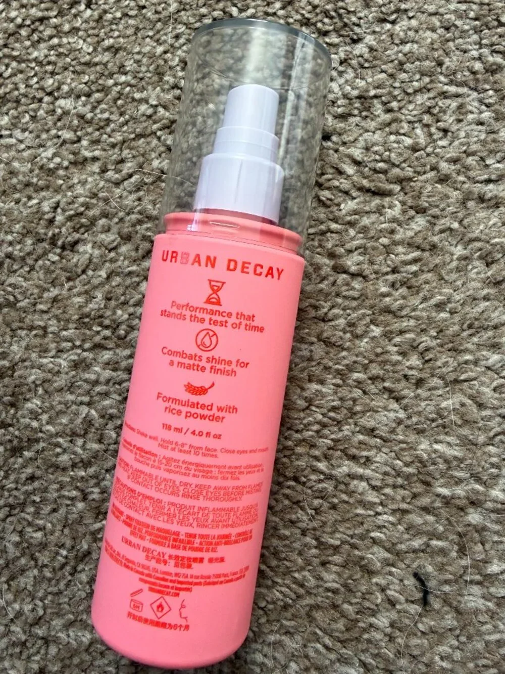 NEW FULL SZ urban decay all nighter matte finish makeup setting spray